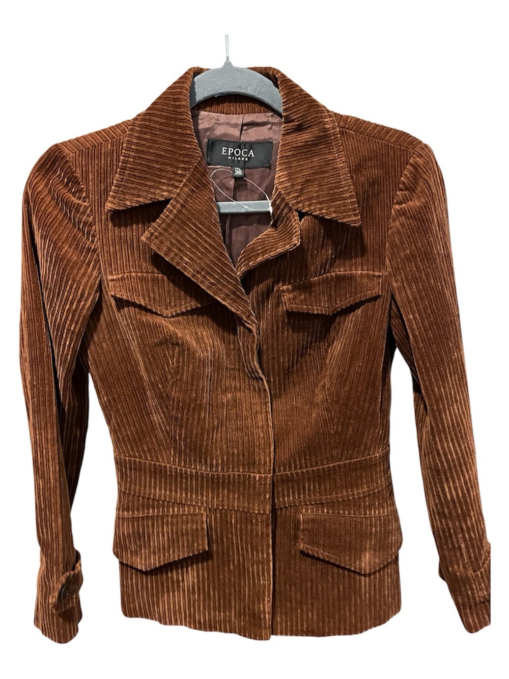 Época Women's Brown Corduroy Blazer